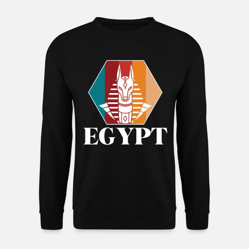 Anubis Ägypten Sphinx Gizeh Pyramide - Unisex Pullover - Schwarz