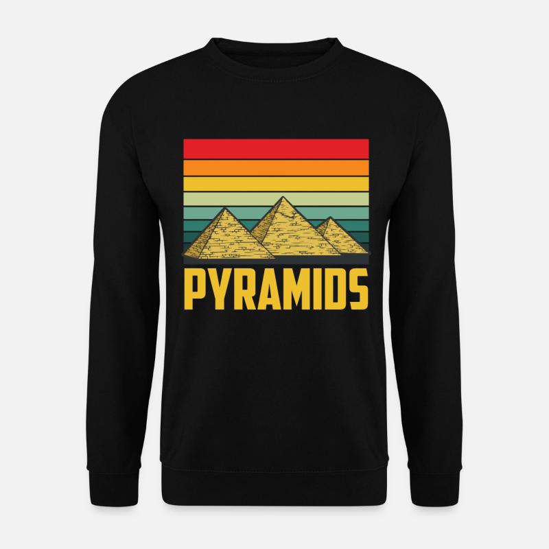 Pyramid Egypt Sphinx Giza Anubis - Unisex Sweatshirt - black