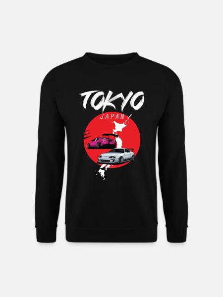 Tokyo Japan Auto Tourist Asien Japanisch - Unisex Pullover - Schwarz