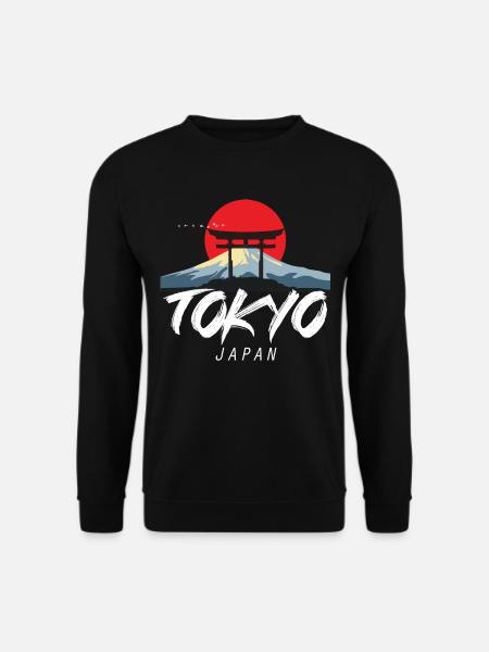 Tokyo Berge Japan Tourist Asien Japanisch - Unisex Pullover - Schwarz