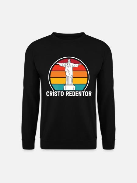 Christ Cristo Redentor Brésil Rio de Janeiro - Sweat-shirt Unisexe - noir