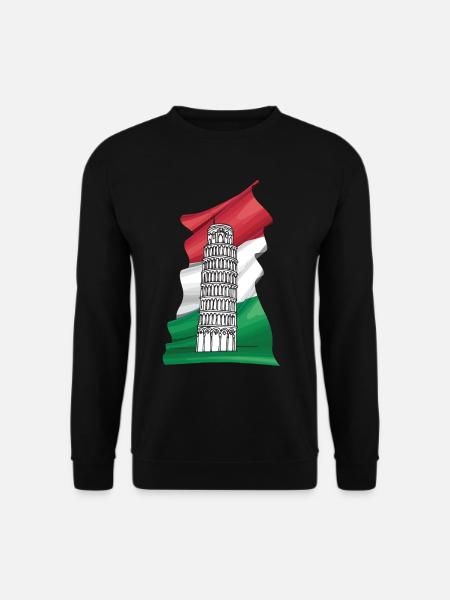 Schiefer Turm von Pisa Italien Toskana Florenz - Unisex Pullover - Schwarz