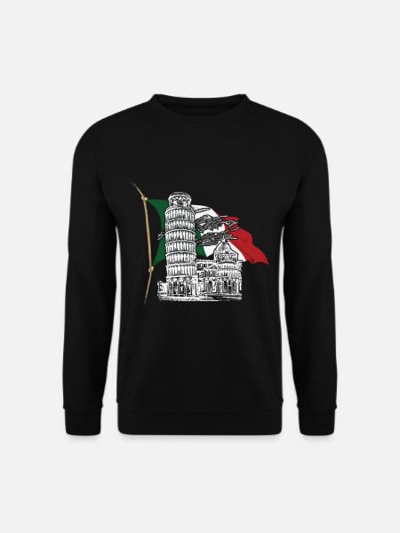 Pisa schiefer Turm Italien Toskana Florenz - Unisex Pullover - Schwarz