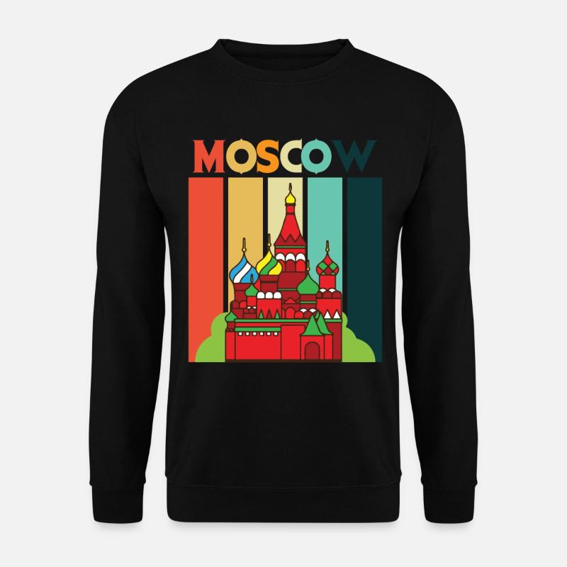 Moscow Retro Cathedral Russia - Unisex Sweatshirt - black