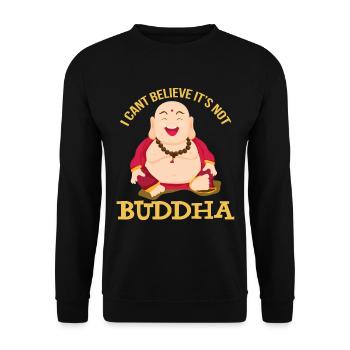 Fat Buddha Asie Religion Méditation - Sweat-shirt Unisexe - noir - Devant - Alina (178cm) & Michal (187cm)