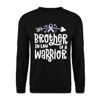 Schwager eines Kriegers - Unisex Pullover - Schwarz - Vorne - Alina (178cm) & Michal (187cm)