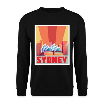 Sydney Opera House Symphony Australia Concert - Unisex Sweatshirt - black - Front - Alina (178cm) & Michal (187cm)