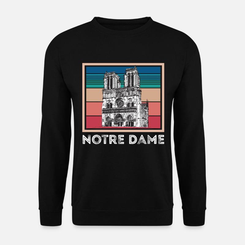 Cathédrale Notre-Dame de Paris centre-ville - Sweat-shirt Unisexe - noir