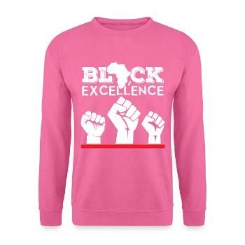 Mandela Black Excellence Freedom Afrique du Sud - Sweat-shirt Unisexe - rose - Devant