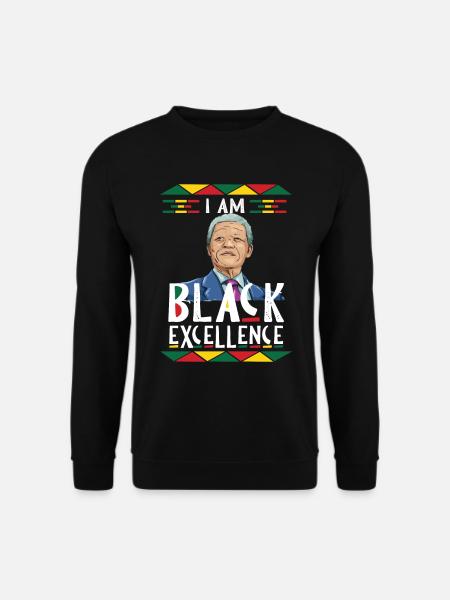 Black Excellence Mandela Freiheit Südafrika - Unisex Pullover - Schwarz