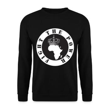 Afrique Lutte Liberté Mandela Apartheid - Sweat-shirt Unisexe - noir - Devant - Alina (178cm) & Michal (187cm)