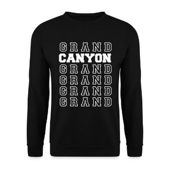 Grand Canyon National Park Arizona Colorado - Unisex Sweatshirt - black - Front - Alina (178cm) & Michal (187cm)