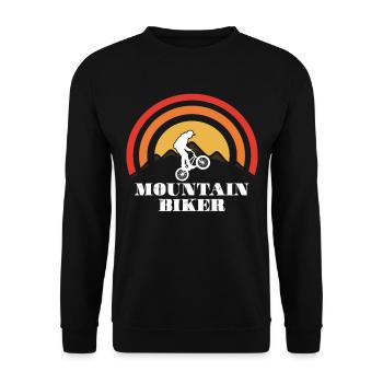Mountainbike Radsport Bike BMX Rennrad - Unisex Pullover - Schwarz - Vorne - Alina (178cm) & Michal (187cm)