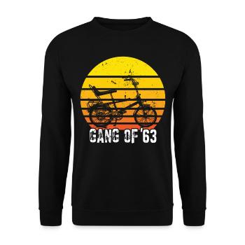 Bonanzarad Bonanza Bike Hipster Birthday 1963 - Unisex Sweatshirt - black - Front - Alina (178cm) & Michal (187cm)