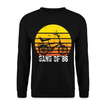 Bonanzarad Bonanza Bike Hipster Anniversaire 1980 - Sweat-shirt Unisexe - noir - Devant - Alina (178cm) & Michal (187cm)