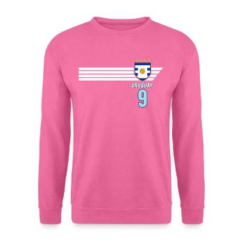 Uruguay Urus La Celeste Fußball Fan Trikot - Unisex Pullover - Pink - Vorne