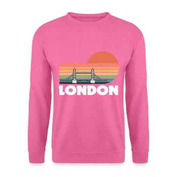 London Themse Tower Bridge England Westminster - Unisex Pullover - Pink - Vorne