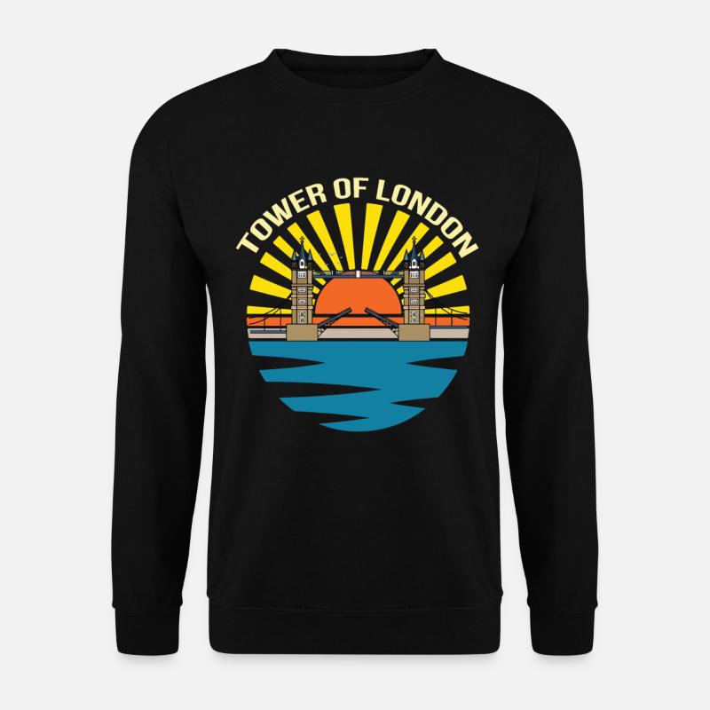 Angleterre Thames Tower Bridge Westminster - Sweat-shirt Unisexe - noir