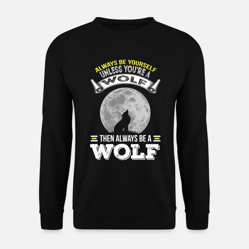 Wolf Wolf Pack Pleine Lune Hurlements Loups - Sweat-shirt Unisexe - noir