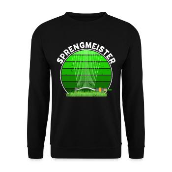 Sprengmeister Garten Schrebergärtner Hobbygärtner - Unisex Pullover - Schwarz - Vorne - Alina (178cm) & Michal (187cm)