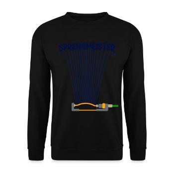 Sprengmeister Garten Schrebergärtner Hobbygärtner - Unisex Pullover - Schwarz - Vorne - Alina (178cm) & Michal (187cm)