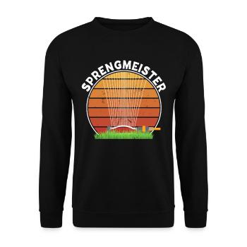 Sprengmeister Garten Schrebergärtner Hobbygärtner - Unisex Pullover - Schwarz - Vorne - Alina (178cm) & Michal (187cm)