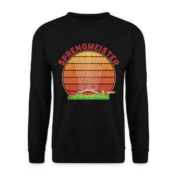 Sprengmeister Garten Schrebergärtner Hobbygärtner - Unisex Pullover - Schwarz - Vorne - Alina (178cm) & Michal (187cm)