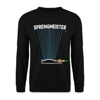 Sprengmeister Garten Schrebergärtner Hobbygärtner - Unisex Pullover - Schwarz - Vorne - Alina (178cm) & Michal (187cm)
