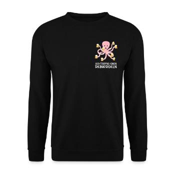 Achtarmig einen Reinorgeln Bier Party Mallorca - Unisex Pullover - Schwarz - Vorne - Alina (178cm) & Michal (187cm)