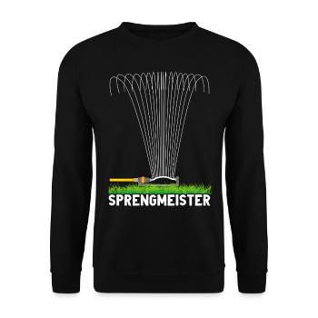 Sprengmeister Garten Schrebergärtner Hobbygärtner - Unisex Pullover - Schwarz - Vorne - Alina (178cm) & Michal (187cm)