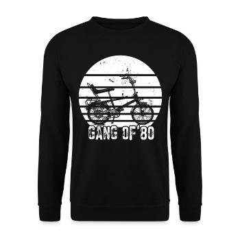 Bonanzarad Bonanza Bike Hipster Anniversaire 1980 - Sweat-shirt Unisexe - noir - Devant - Alina (178cm) & Michal (187cm)