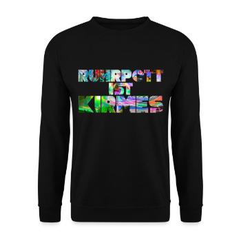 Ruhrpott Kirmes Ruhrgebiet Pottsprache Ruhrpott - Unisex Pullover - Schwarz - Vorne - Alina (178cm) & Michal (187cm)