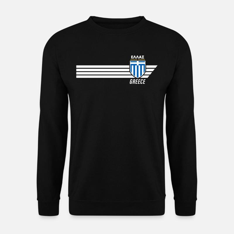 Grèce Hellas Grèce Football grec - Sweat-shirt Unisexe - noir