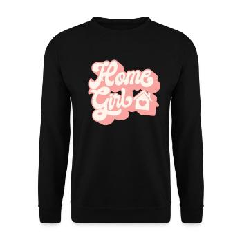 Accueil Fille Drôle cadeau pour bureau d’agent immobilier - Sweat-shirt Unisexe - noir - Devant - Alina (178cm) & Michal (187cm)