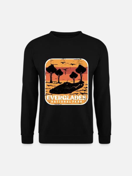Everglades Alligator Nationalpark Feuchtgebiete Fl - Unisex Pullover - Schwarz