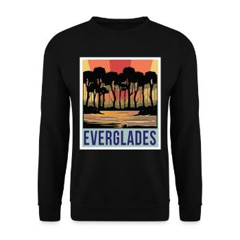 Everglades SwampLand Florida Andean National Park - Unisex Sweatshirt - black - Front - Alina (178cm) & Michal (187cm)