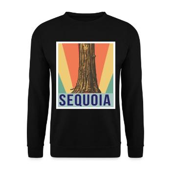 Sequoia Sequoias National Park Hiking Camping N - Unisex Sweatshirt - black - Front - Alina (178cm) & Michal (187cm)