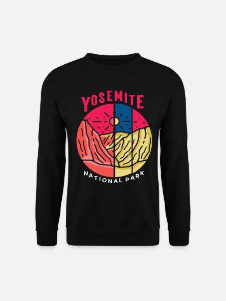 Yosemite Nationalpark Kalifornien Natur Wandern Be - Unisex Pullover - Schwarz