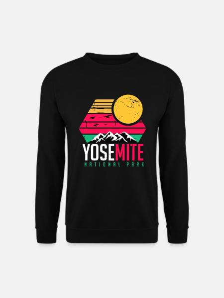 Yosemite Nationalpark Souvenir Kalifornien Natur W - Unisex Pullover - Schwarz