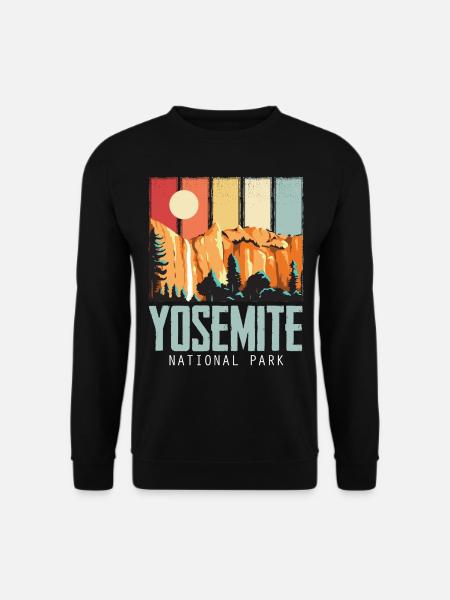 Souvenir Grizzlybär Wandern Yosemite Kalifornien N - Unisex Pullover - Schwarz