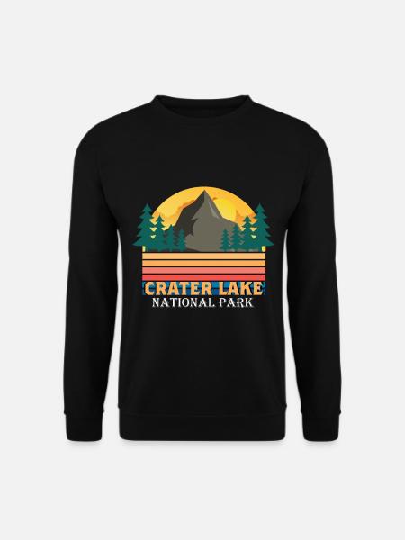 Nationalpark Crater Lake Wandern Natur Berge Orego - Unisex Pullover - Schwarz