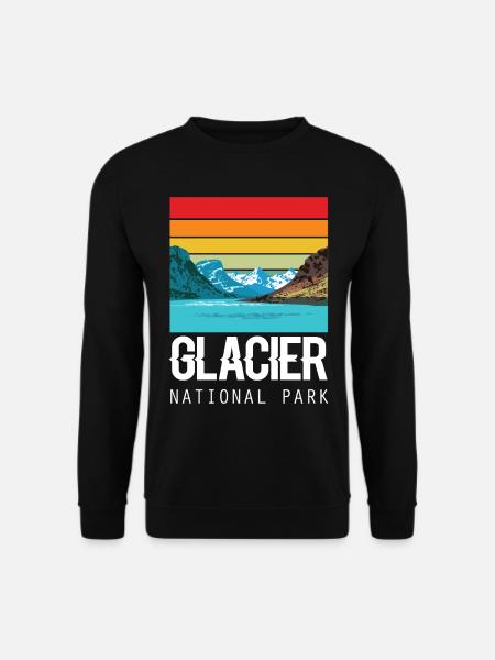 Glacier National Park Souvenir Montana USA - Unisex Sweatshirt - black