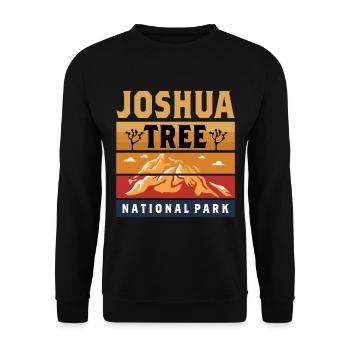 Joshua Tree National Park Camping California Walle - Unisex Sweatshirt - black - Front - Alina (178cm) & Michal (187cm)
