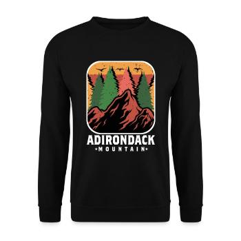Camping Adirondack Randonnée Montagne Nature Voyage - Sweat-shirt Unisexe - noir - Devant - Alina (178cm) & Michal (187cm)