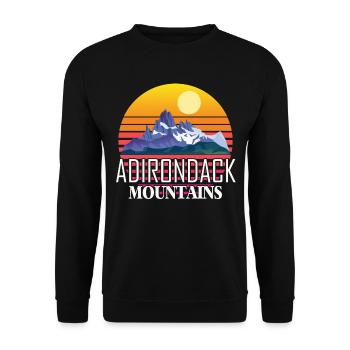 Parc national des montagnes Adirondack Camping Randonnée États-Unis - Sweat-shirt Unisexe - noir - Devant - Alina (178cm) & Michal (187cm)