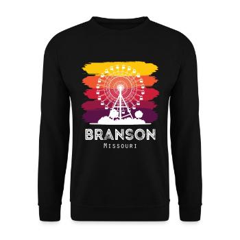 Missouri Souvenir Branson Randonnée Camping Vacances - Sweat-shirt Unisexe - noir - Devant - Alina (178cm) & Michal (187cm)