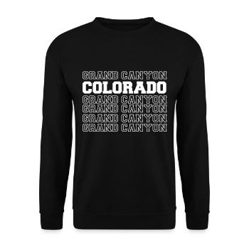 Colorado Camping Grand Canyon National Park - Unisex Sweatshirt - black - Front - Alina (178cm) & Michal (187cm)