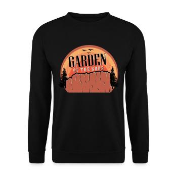Nationalpark Garten der Götter Naturliebhaber Colo - Unisex Pullover - Schwarz - Vorne - Alina (178cm) & Michal (187cm)