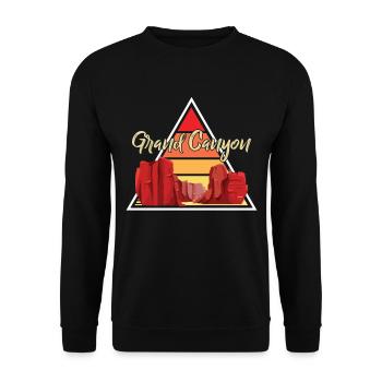 Parc national du Grand Canyon Souvenir Colorado Campin - Sweat-shirt Unisexe - noir - Devant - Alina (178cm) & Michal (187cm)