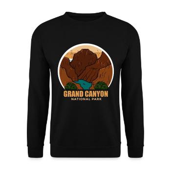 Grand Canyon Colorado National Park Randonnée Camping - Sweat-shirt Unisexe - noir - Devant - Alina (178cm) & Michal (187cm)